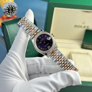 Rolex DateJust Best Replica Watch Purple Dial Women's Jubilee Strap 31mm (3)