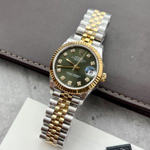 Rolex DateJust Green Dial Best Replica Watch Automatic Women 31mm (7)