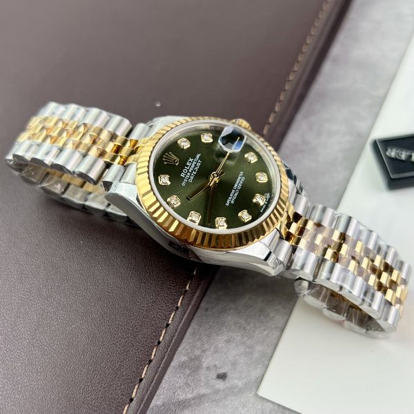 Rolex DateJust Green Dial Best Replica Watch Automatic Women 31mm (7)