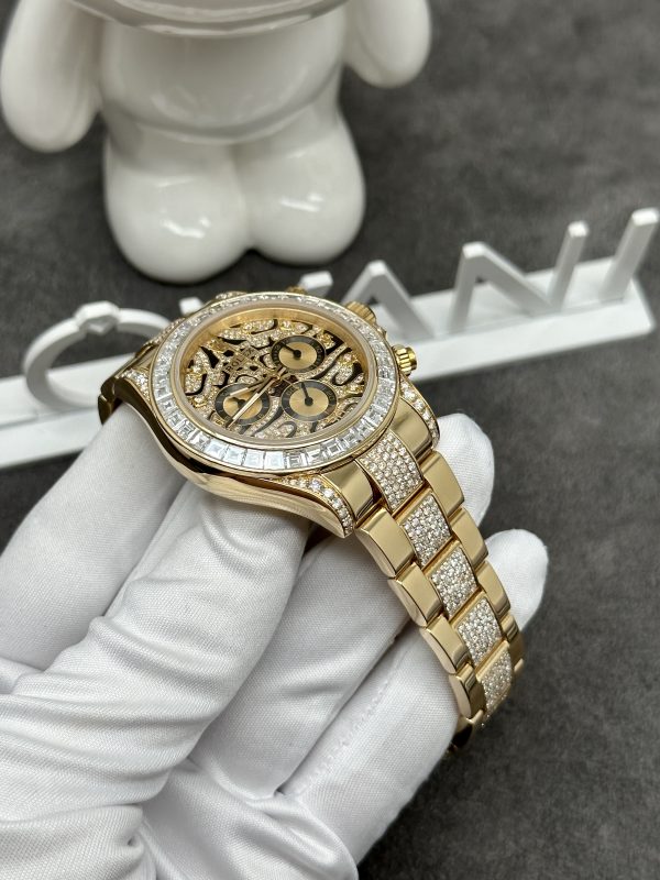 Rolex Daytona Eye Of The Tiger 116598TBR Real Gold & Diamonds Best Quality 40mm (11)