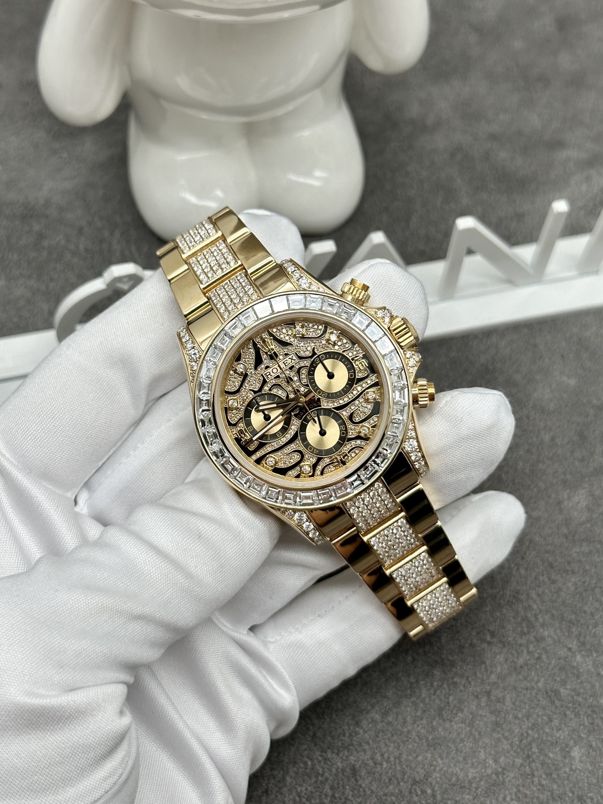 Rolex Daytona Eye Of The Tiger 116598TBR Real Gold & Diamonds Best Quality 40mm (11)