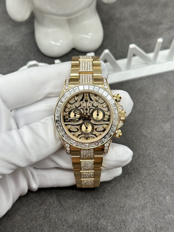 Rolex Daytona Eye Of The Tiger 116598TBR Real Gold & Diamonds Best Quality 40mm (11)