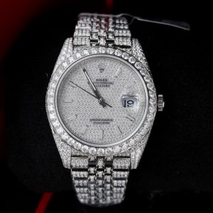 Rolex Iced Out Customs Full Moissanite Diamonds Best Replica 41mm (1)