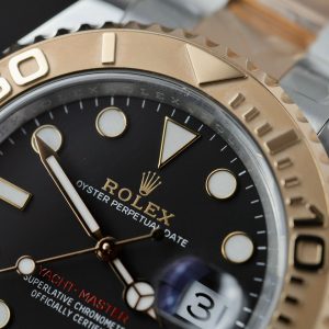 Rolex Yacht Master 126621 Gold Wrapped Black Dial Clean Factory 40mm (9)