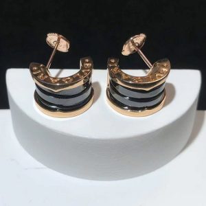 Bvlgari B.Zero1 Earring Custom Ceramic 18K Rose Gold (2)