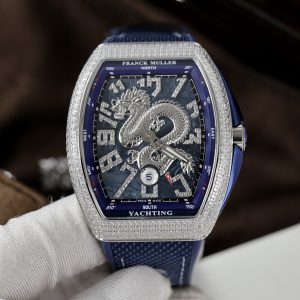 Franck Muller V45 Dragon Blue Color Best Replica Watch ABF Factory 45mm (8)