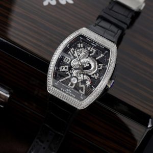 Franck Muller V45 Dragon SC DT Best Replica Black Color ABF Factory 45mm (4)