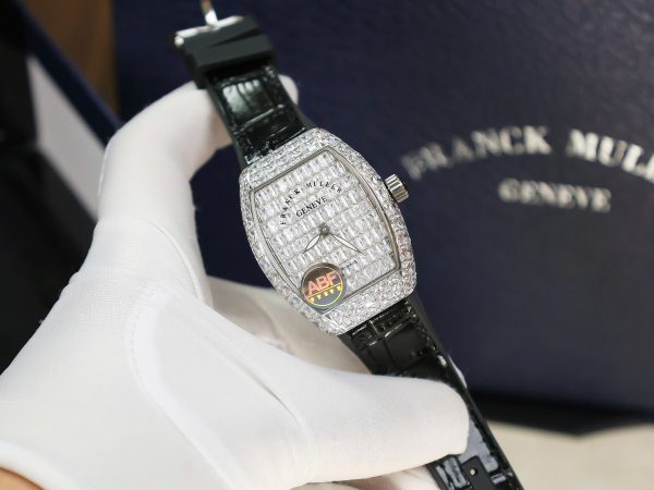 Franck Muller Vanguard V32 Black Full Baguette Diamonds 36mm (3)