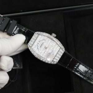 Franck Muller Vanguard V32 Black Full Baguette Diamonds 36mm (3)