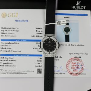 Hublot Classic Fusion Customs Moissanite Diamonds Black Color 38mm (2)