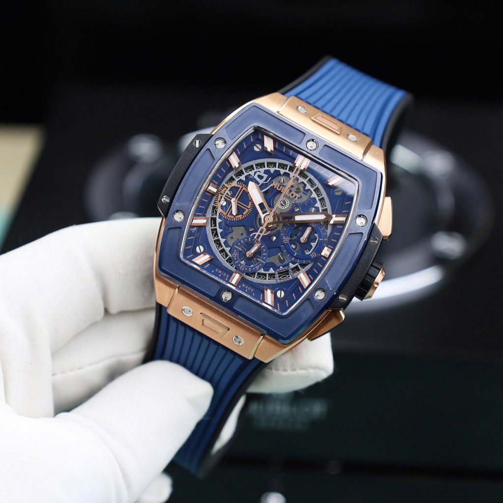 Hublot Spirit Of Big Bang King Gold Blue Ceramic Bezel BBF Factory 42mm