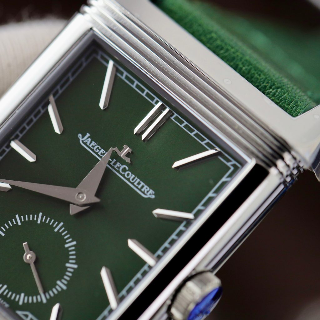 Jaeger Lecoultre Master Reverso Tribute Small Seconds Green Color MGF 30x40mm