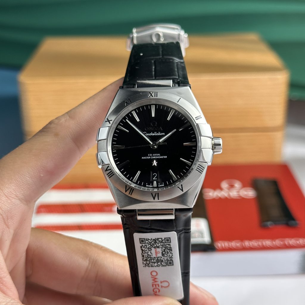 Omega Constellation Best Replica Watch Black Color UM Factory 39mm (1)