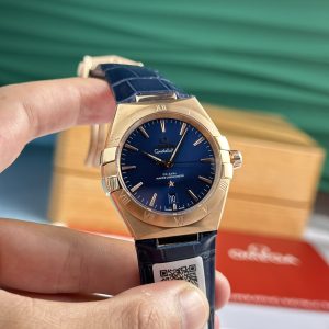 Omega Constellation Rose Gold Best Replica Blue Color UM Factory 39mm (1)