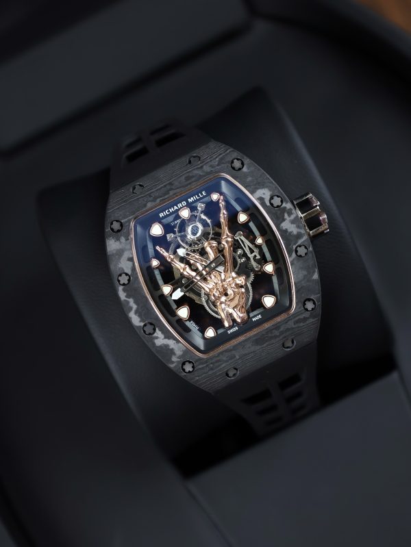 Richard Mille Fake Watch RM66 Automatic & Black Carbon 43mm (7)