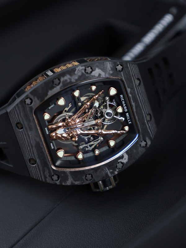 Richard Mille Fake Watch RM66 Automatic & Black Carbon 43mm (7)