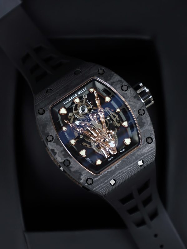 Richard Mille Fake Watch RM66 Automatic & Black Carbon 43mm (7)