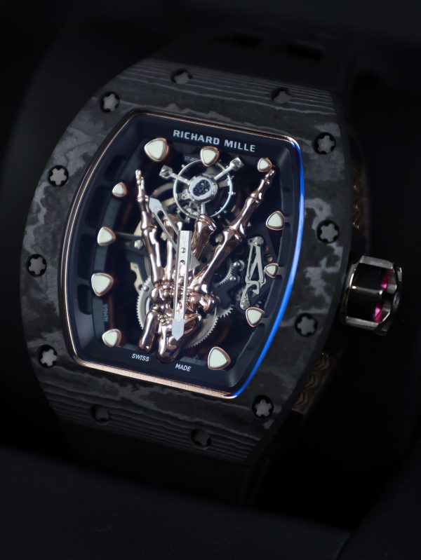 Richard Mille Fake Watch RM66 Automatic & Black Carbon 43mm (7)