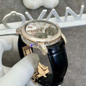 Roger Dubuis Tourbillon Real Gold 18K & Diamonds Best Replica 47mm (5)