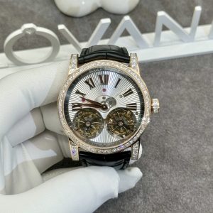 Roger Dubuis Tourbillon Real Gold 18K & Diamonds Best Replica 47mm (5)