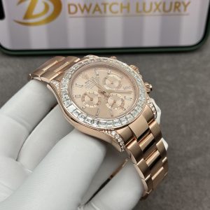 Rolex Cosmograph Daytona 126595TBR Real Gold & Diamonds Baguette 40mm (8)