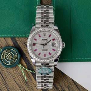 Rolex DateJust 126334 Customs Moissanite Diamonds Dial Best Replica 41mm