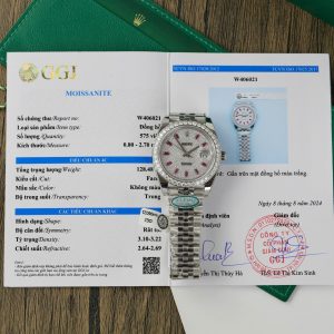 Rolex DateJust 126334 Customs Moissanite Diamonds Dial Best Replica 41mm