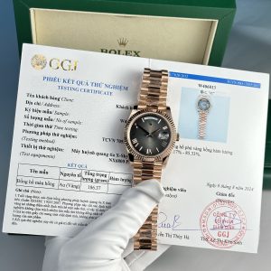 Rolex Day-Date 228235 Gray Ombre Gold Wrapped 186 Grams QF Factory 40mm (5)