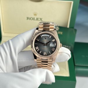 Rolex Day-Date 228235 Gray Ombre Gold Wrapped 186 Grams QF Factory 40mm (5)