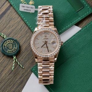 Rolex Day-Date Customs Moissanite Diamonds Dial Gold Wrapped 40mm