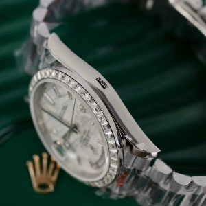 Rolex Day-Date Meteorite Dial Customs Moissanite Diamonds 40mm (10)