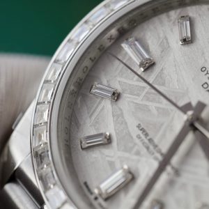 Rolex Day-Date Meteorite Dial Customs Moissanite Diamonds 40mm (10)