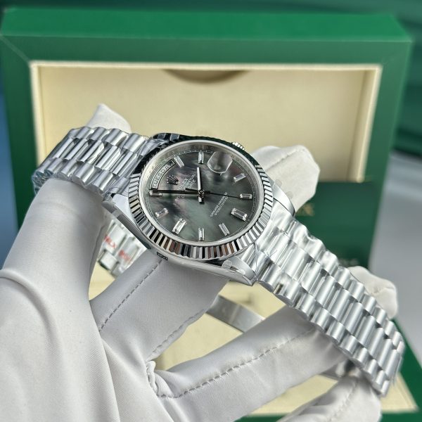 Rolex Day-Date Mother Of Pearl Dial Best Replica Watch QF Factory 36mm (9)