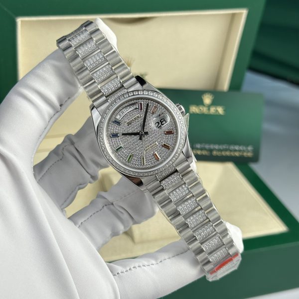 Rolex Day-Date Rainbow Dial Best Replica Watch TW Factory 36mm (9)