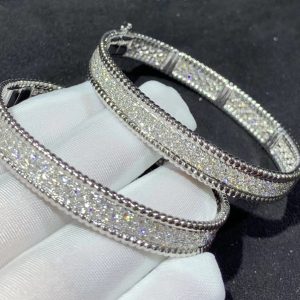 Van Cleef & Arpels Bracelet Custom Natural Diamond 18K White Gold (2)