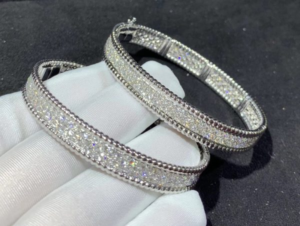 Van Cleef & Arpels Bracelet Custom Natural Diamond 18K White Gold (2)