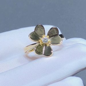 Van Cleef & Arpels Frivole Rings Natural Diamond 18K Gold Custom (2)