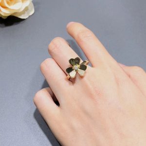 Van Cleef & Arpels Frivole Rings Natural Diamond 18K Gold Custom (2)