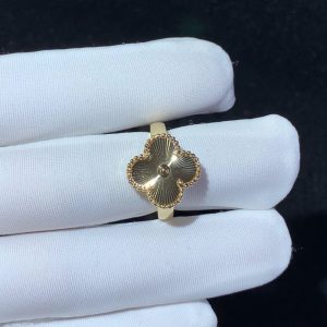 Van Cleef & Arpels Magic Alhambra Womens Ring Custom 18K Gold (2)