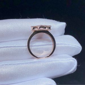 Van Cleef & Arpels Vintage Alhambra Ring Remake Natural Diamond 18K Rose Gold (2)