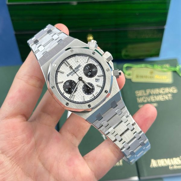 Audemars Piguet Royal Oak 26331ST White Dial Fake Watch IP Factory 41mm (3)