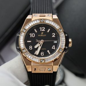 Hublot Big Bang One Click King Gold Bezel Diamonds Baguette 39mm (1)