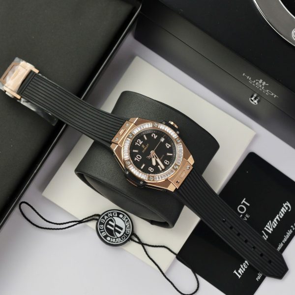 Hublot Big Bang One Click King Gold Bezel Diamonds Baguette 39mm (1)