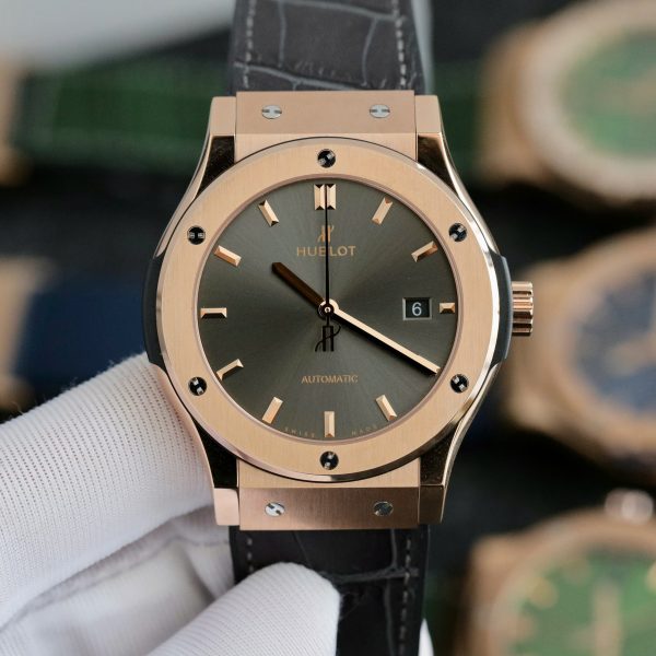 Hublot Classic Fusion King Gold Grey Best Replica JJF Factory 42mm (3)