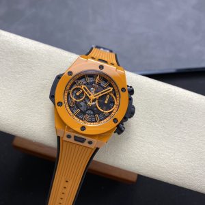 Hubot Big Bang Unico Orange Ceramic Replica Watch BBF Factory 42mm (1)