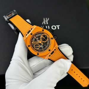 Hubot Big Bang Unico Orange Ceramic Replica Watch BBF Factory (9)