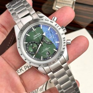 Omega Speedmaster 57 Chronograph Replica Watch Green Dial (1)