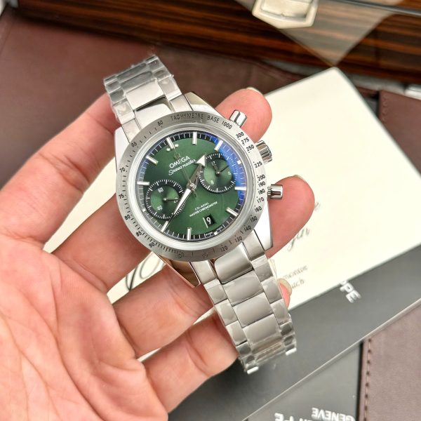 Omega Speedmaster 57 Chronograph Replica Watch Green Dial (8)