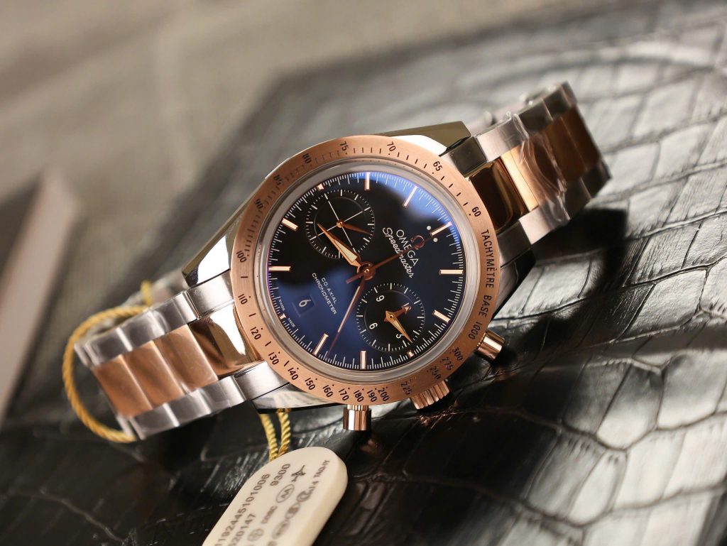 Omega Speedmaster Co-xial Chronograph Demi Rose Gold Replica 11 Watch 41 (2)