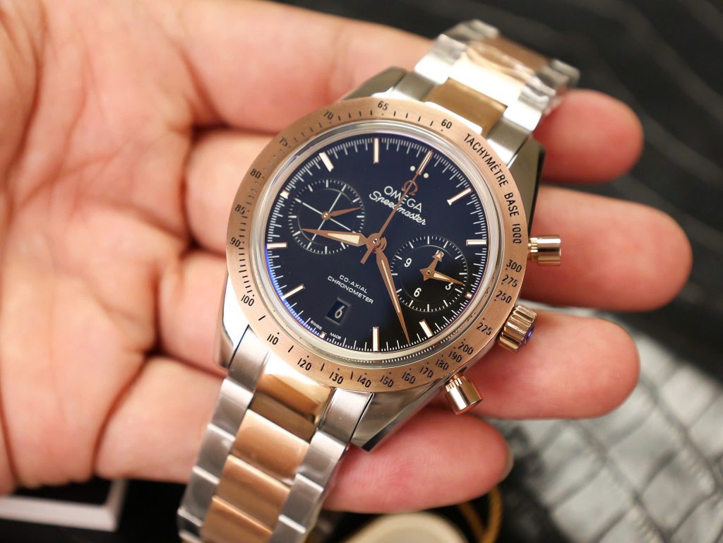 Omega Speedmaster Co-xial Chronograph Demi Rose Gold Replica 11 Watch 41 (2)